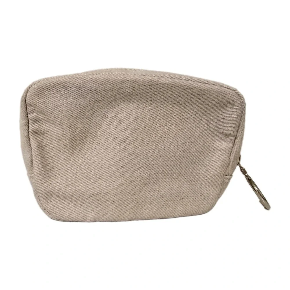 Chloe Small Coin / Cosmetic Pouch Bag Beige‎ Canvas